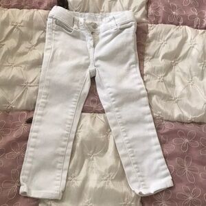 Janie and Jack white skinny jeans size 3